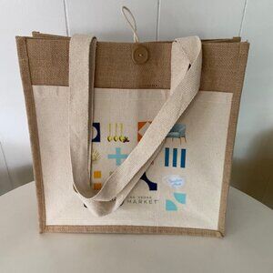 New Las Vegas Market Vacation Mode Burlap Tote, made in India by Bag Makers